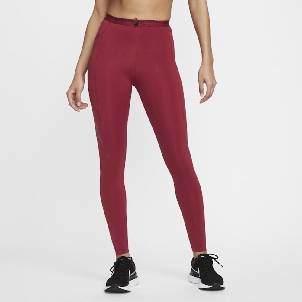 Nike Epic Luxe Running Leggings Womens Small Red Run Division DM7749 690